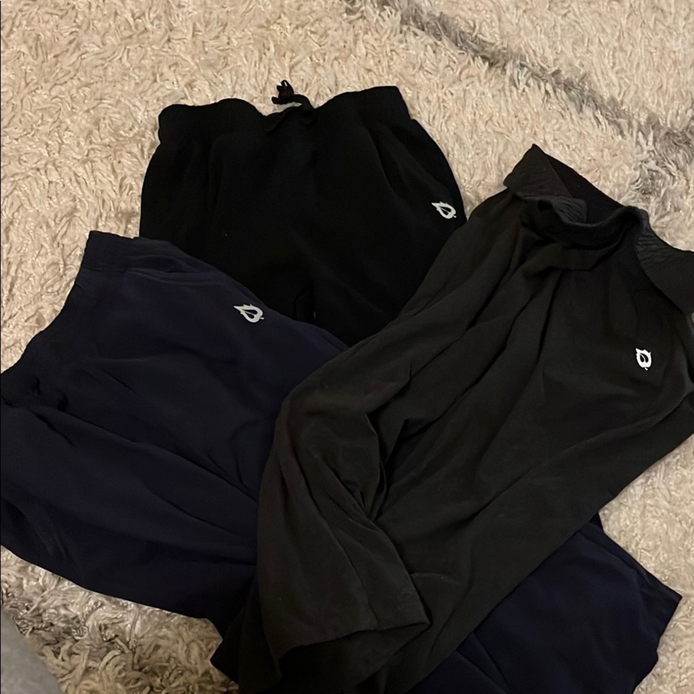 Black and Navy Athletic Pants